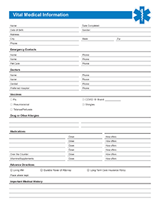 Medical Information Sheet