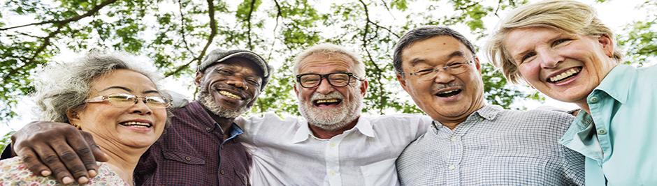 Older group of people smiling